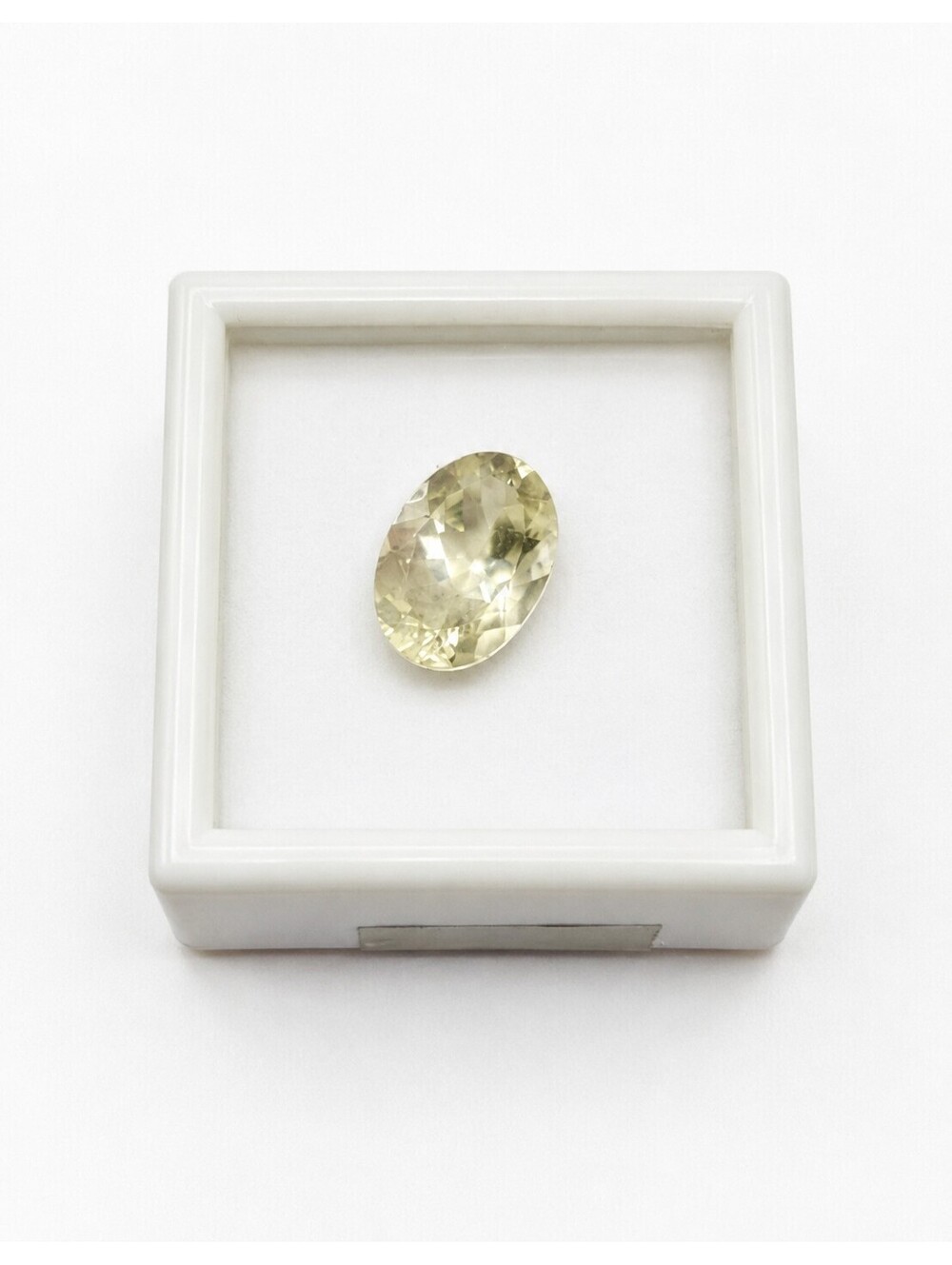 Title: Natural Yellow Labradorite 5.00 Ct Oval Faceted Loose Gemstone 14x10mm
